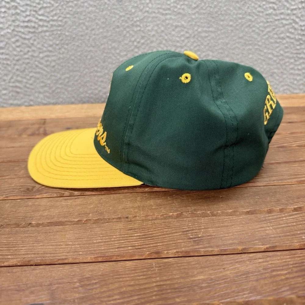 Vintage Green Bay Packers Hat Adult Green Snapback Cap Embroidered 90s Y2K